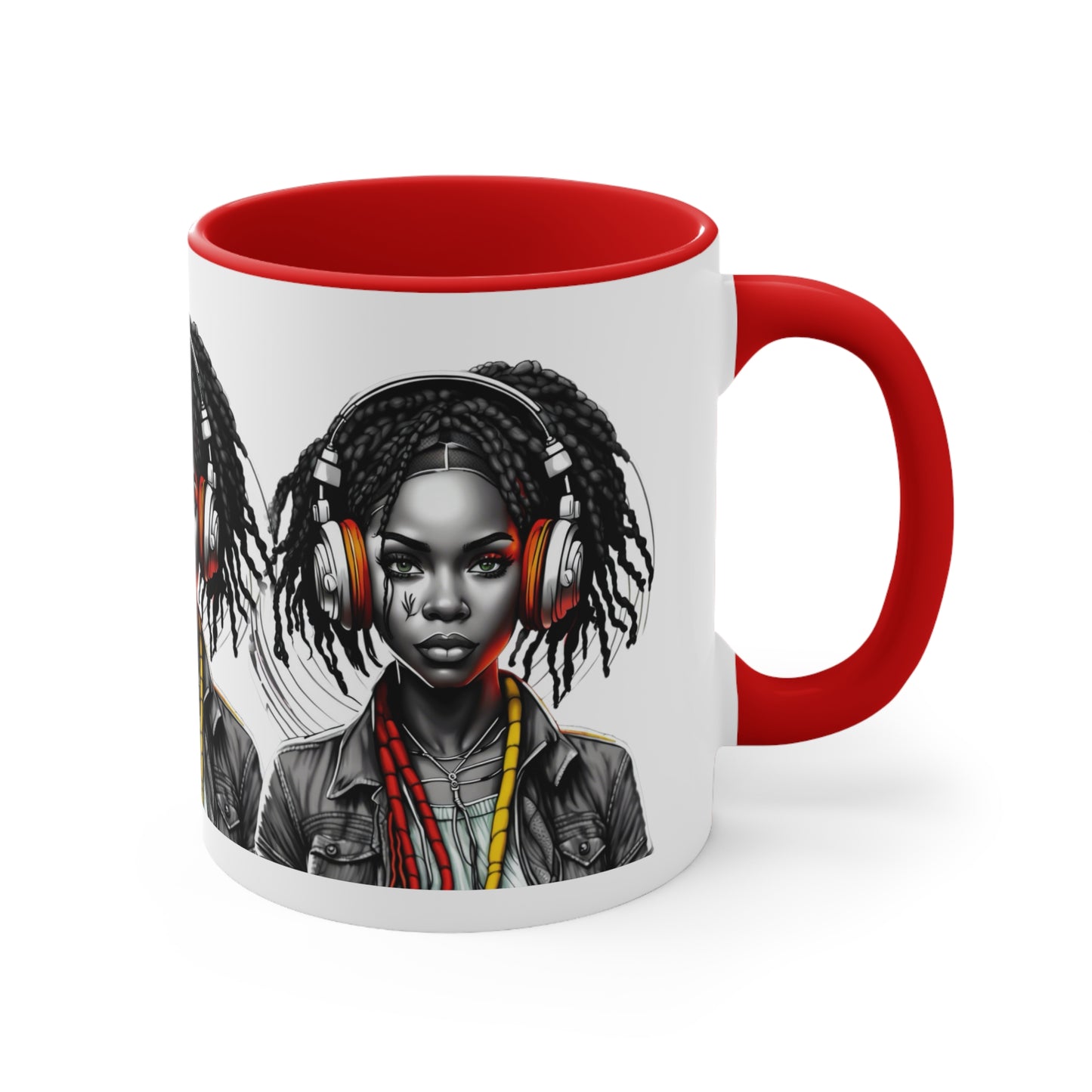 Accent Coffee Mug, 11oz - Young Rasta Girl