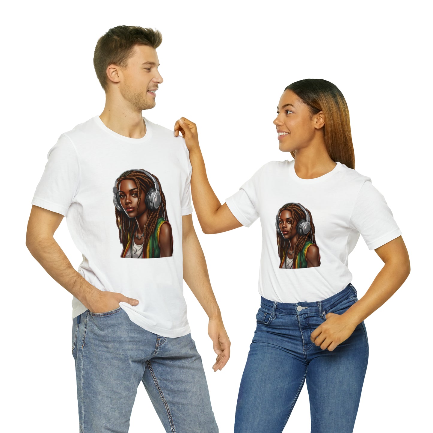 Unisex Jersey Short Sleeve Tee - Rasta Woman