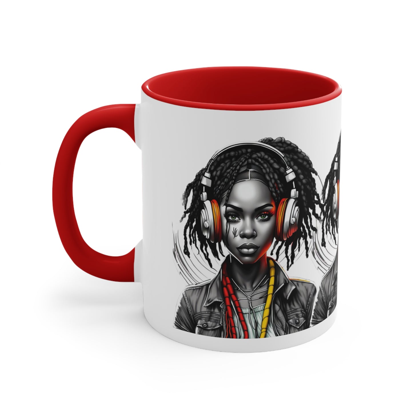 Accent Coffee Mug, 11oz - Young Rasta Girl