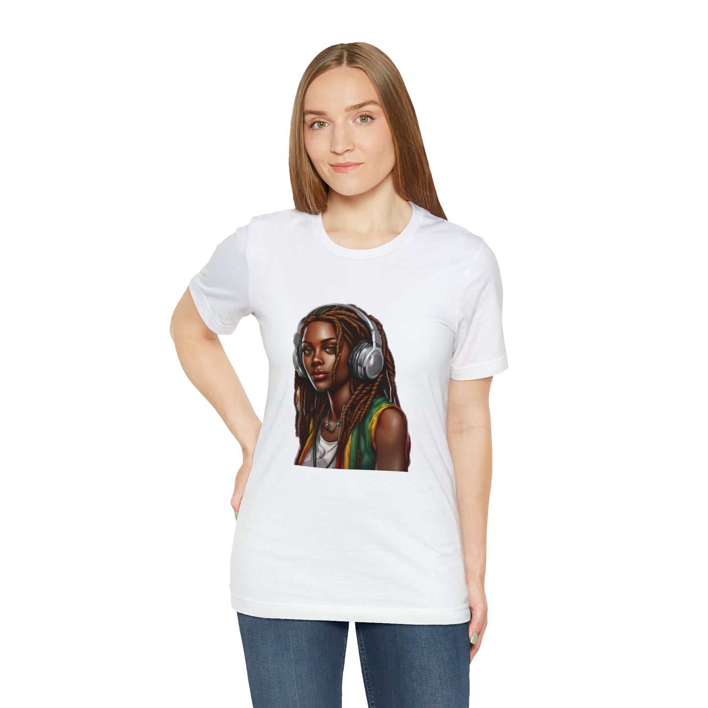 Unisex Jersey Short Sleeve Tee - Rasta Woman