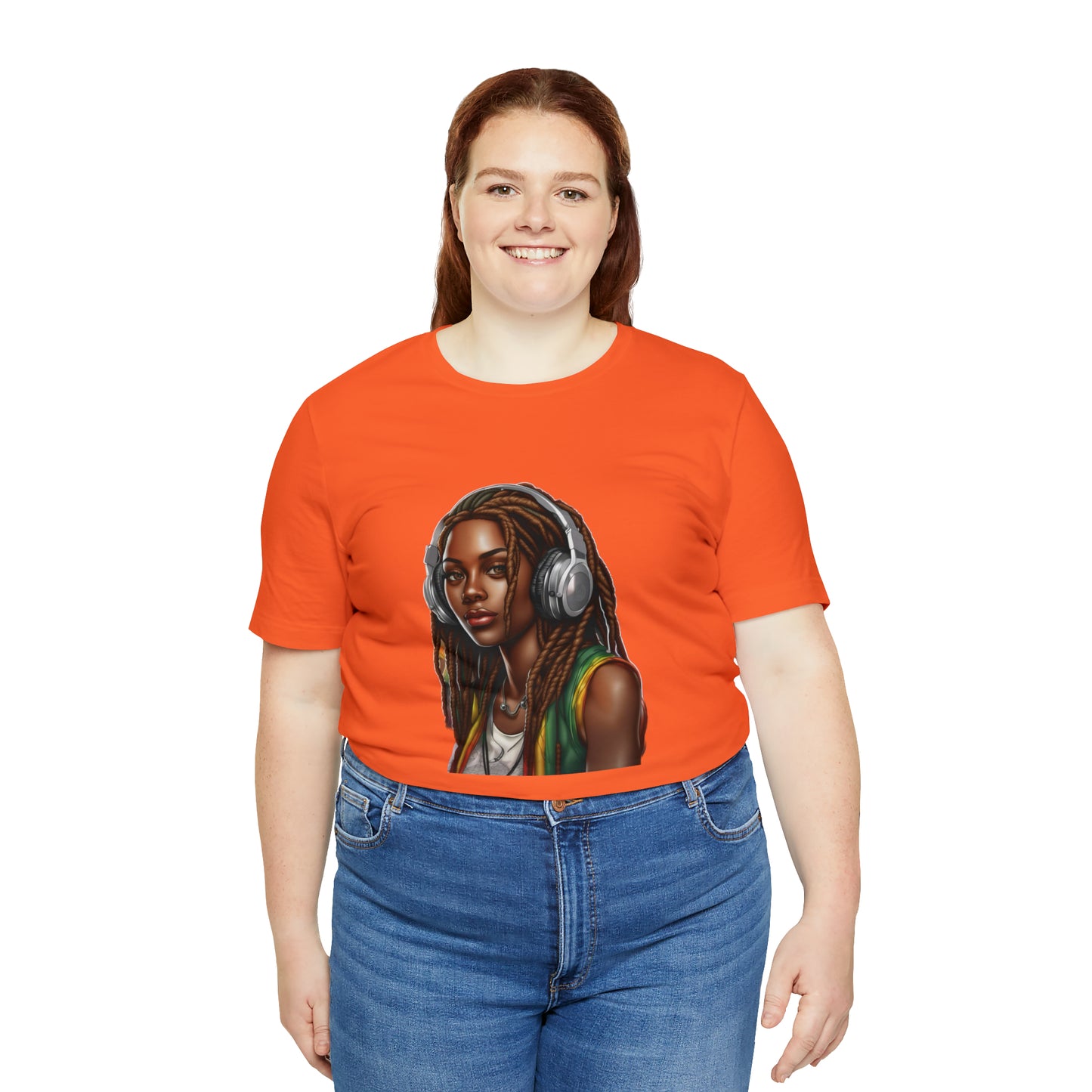 Unisex Jersey Short Sleeve Tee - Rasta Woman