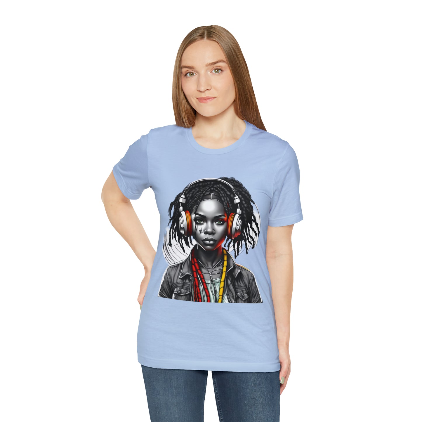 Unisex Jersey Short Sleeve Tee - Rasta Girl