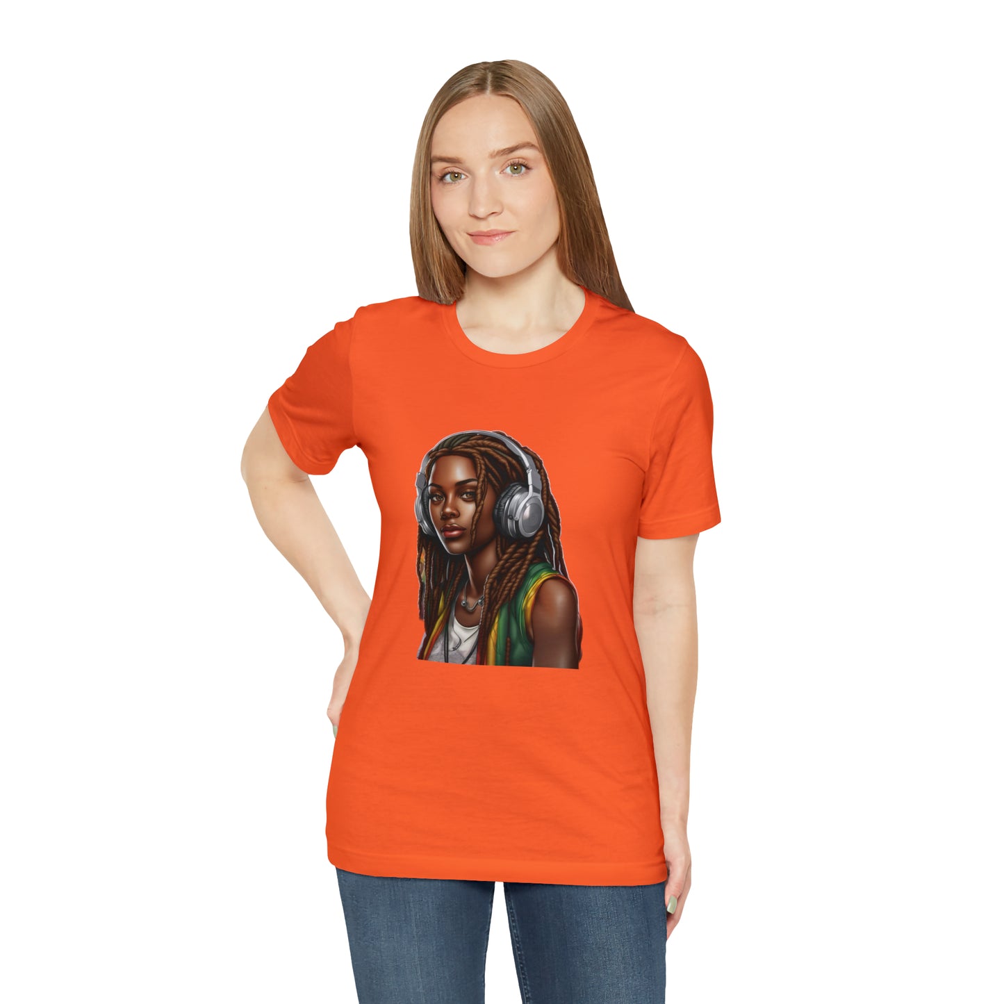 Unisex Jersey Short Sleeve Tee - Rasta Woman