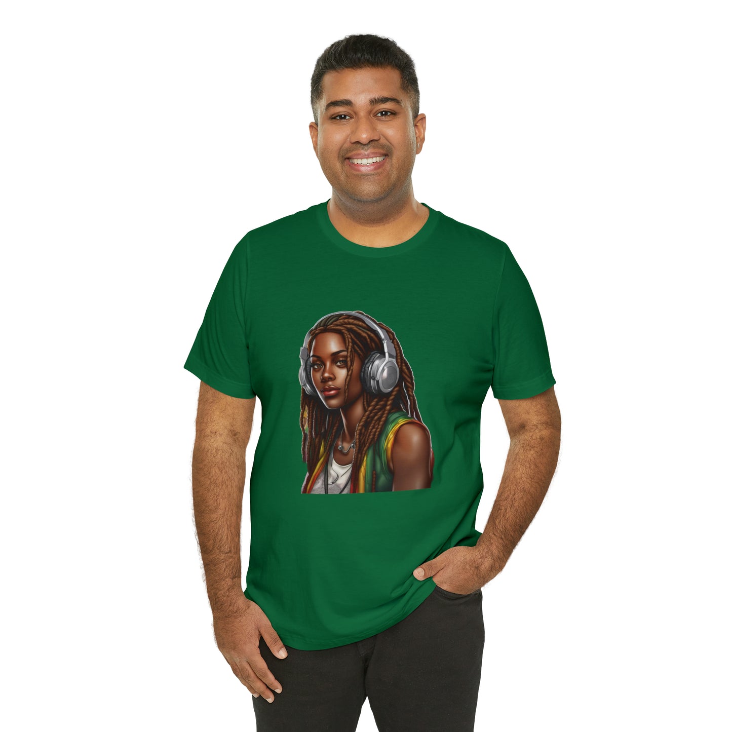 Unisex Jersey Short Sleeve Tee - Rasta Woman