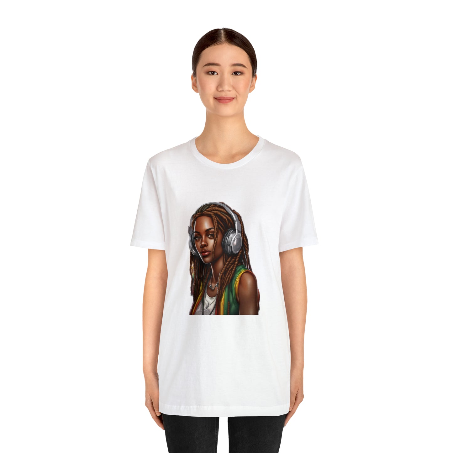 Unisex Jersey Short Sleeve Tee - Rasta Woman