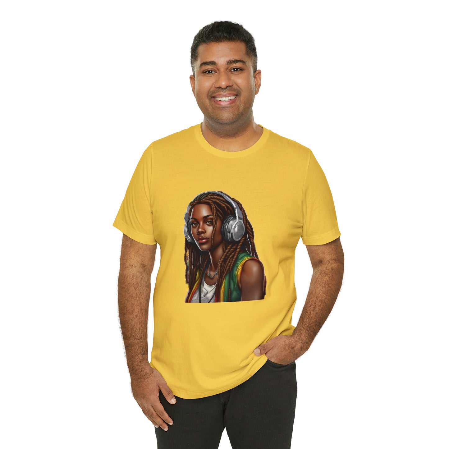 Unisex Jersey Short Sleeve Tee - Rasta Woman