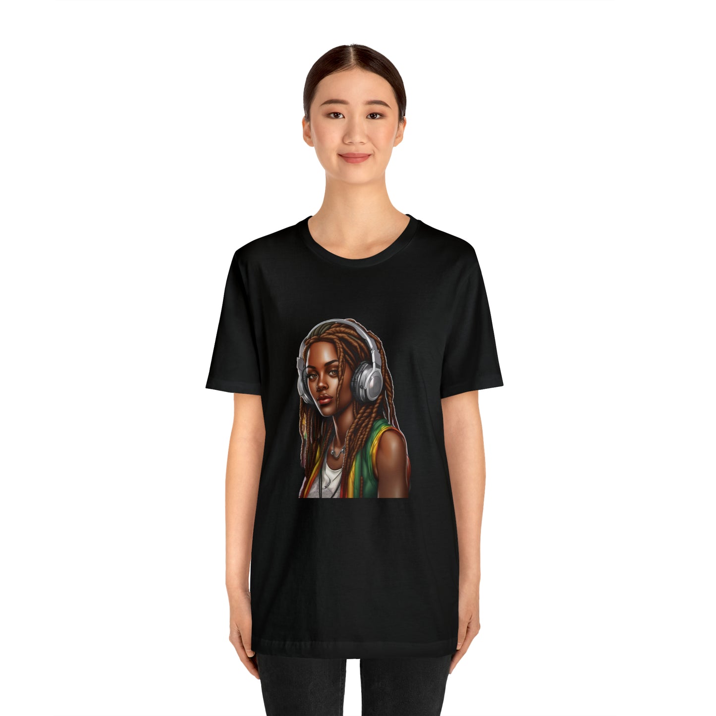 Unisex Jersey Short Sleeve Tee - Rasta Woman