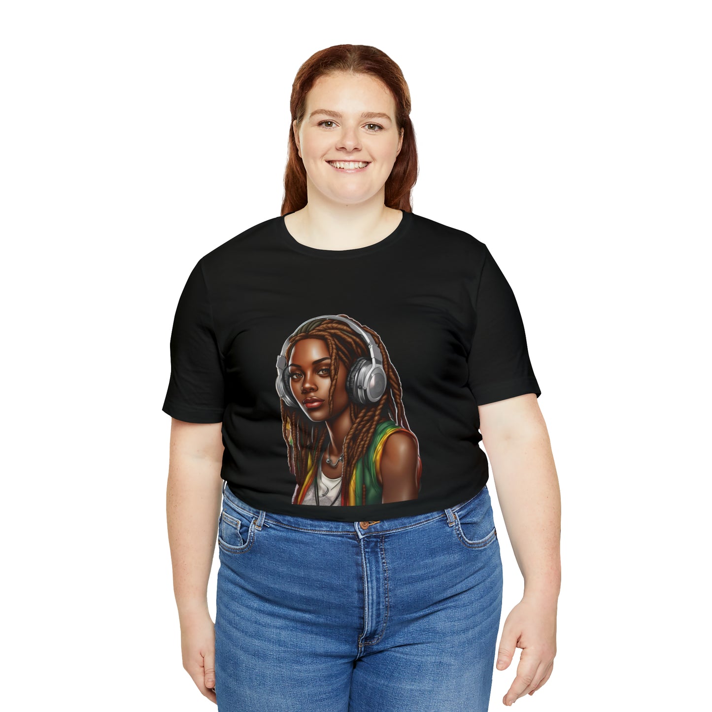 Unisex Jersey Short Sleeve Tee - Rasta Woman