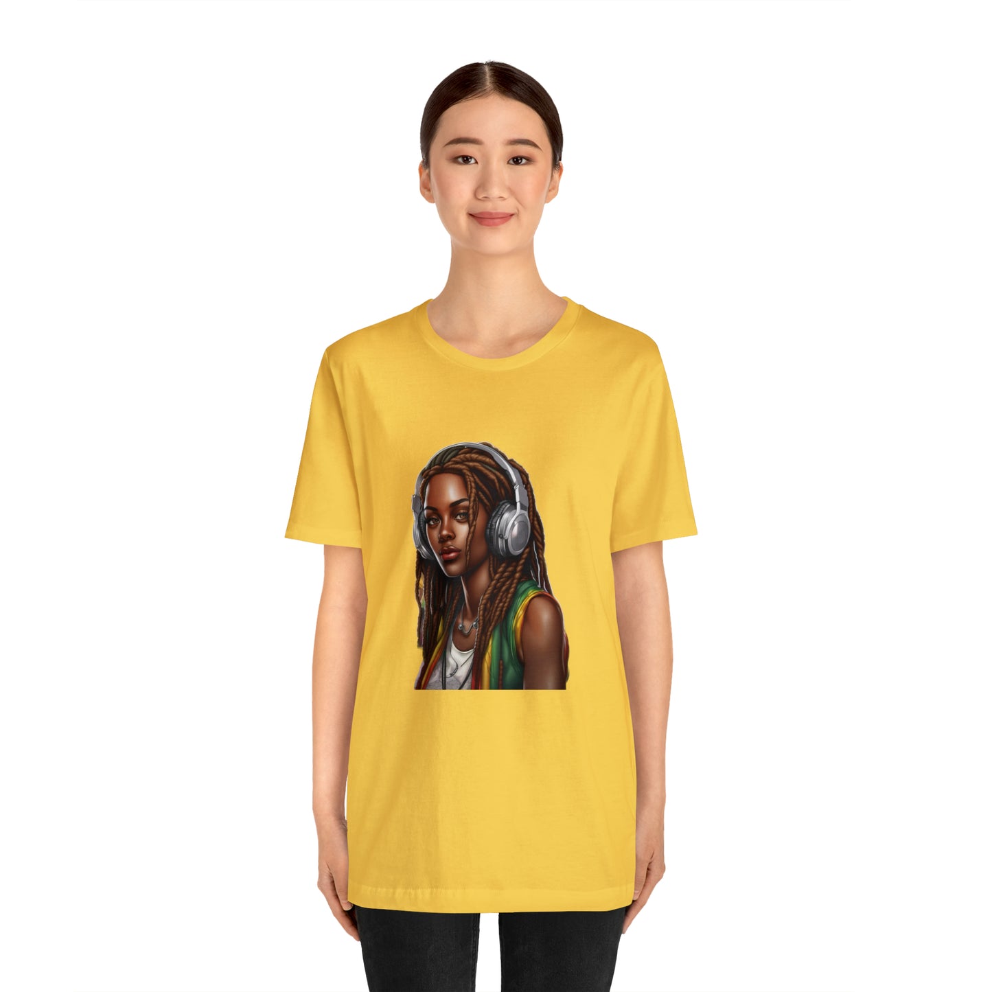 Unisex Jersey Short Sleeve Tee - Rasta Woman