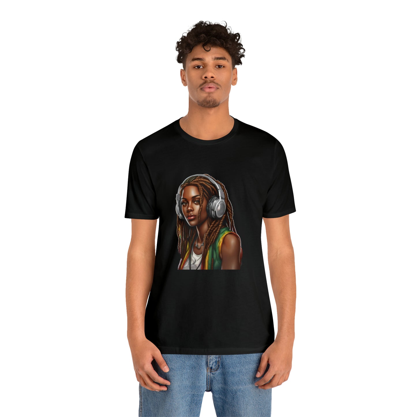 Unisex Jersey Short Sleeve Tee - Rasta Woman