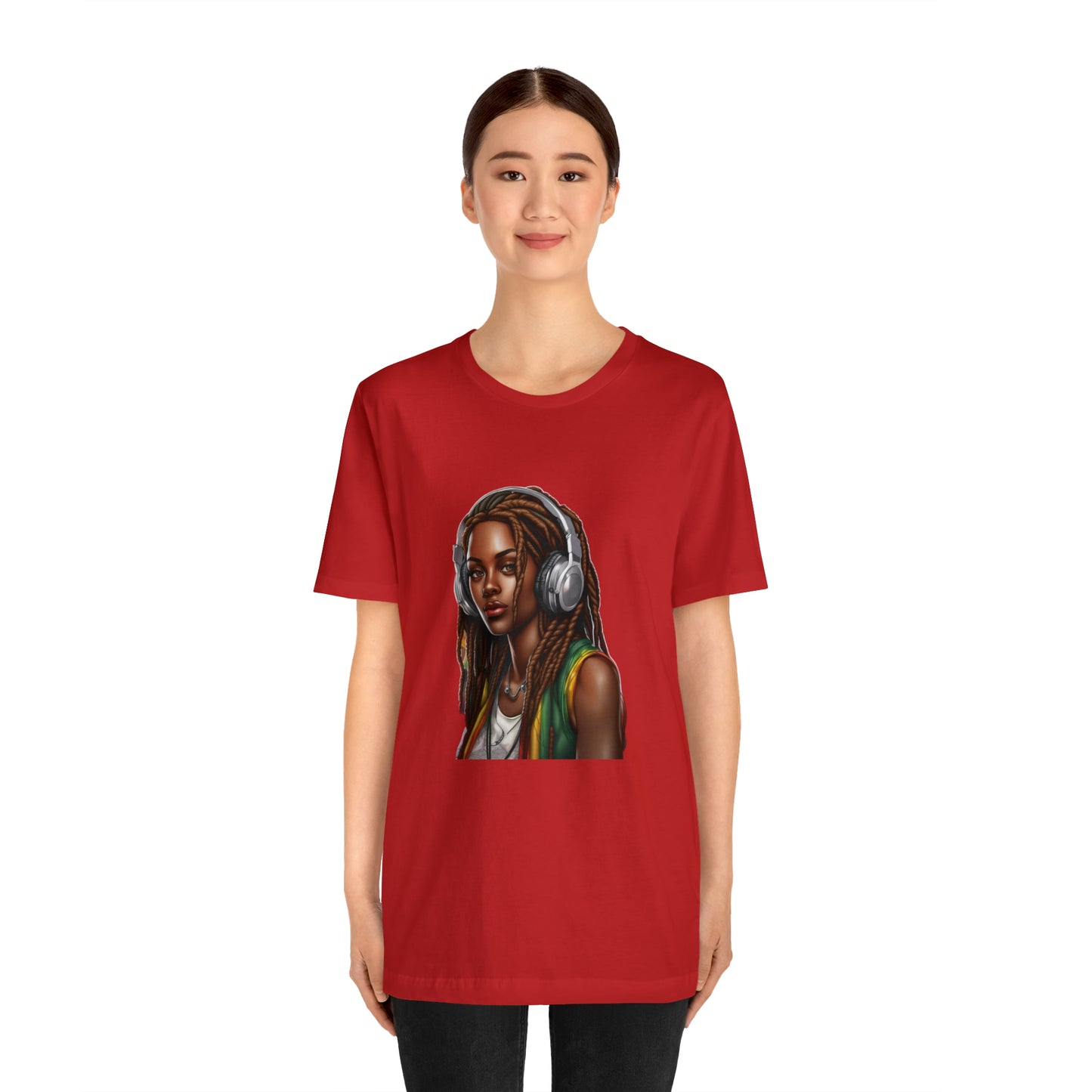 Unisex Jersey Short Sleeve Tee - Rasta Woman