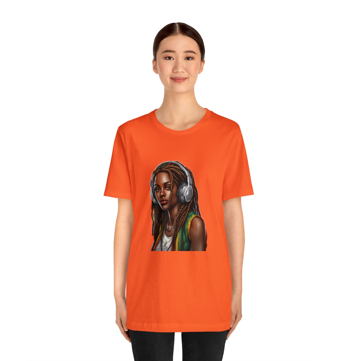 Unisex Jersey Short Sleeve Tee - Rasta Woman