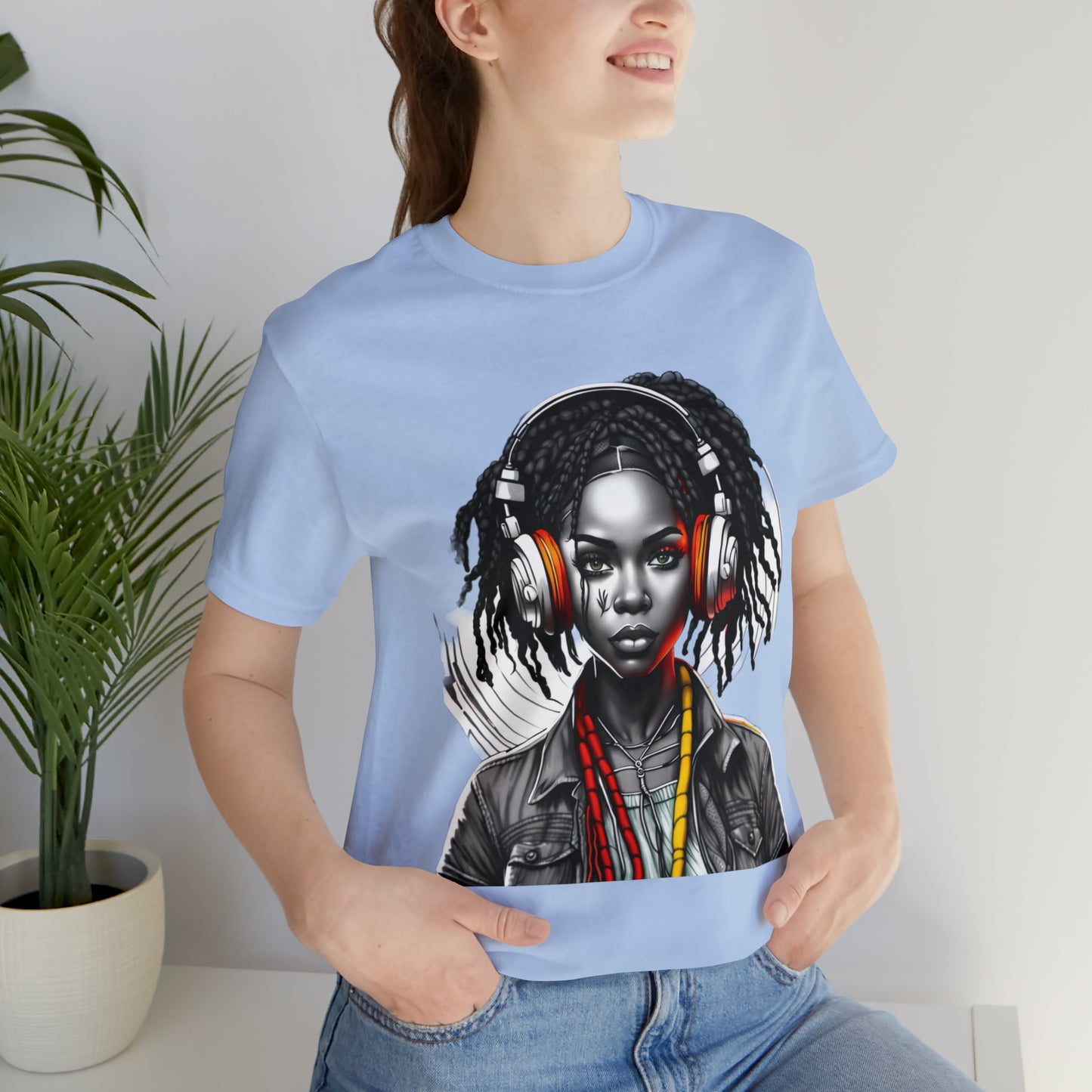 Unisex Jersey Short Sleeve Tee - Rasta Girl