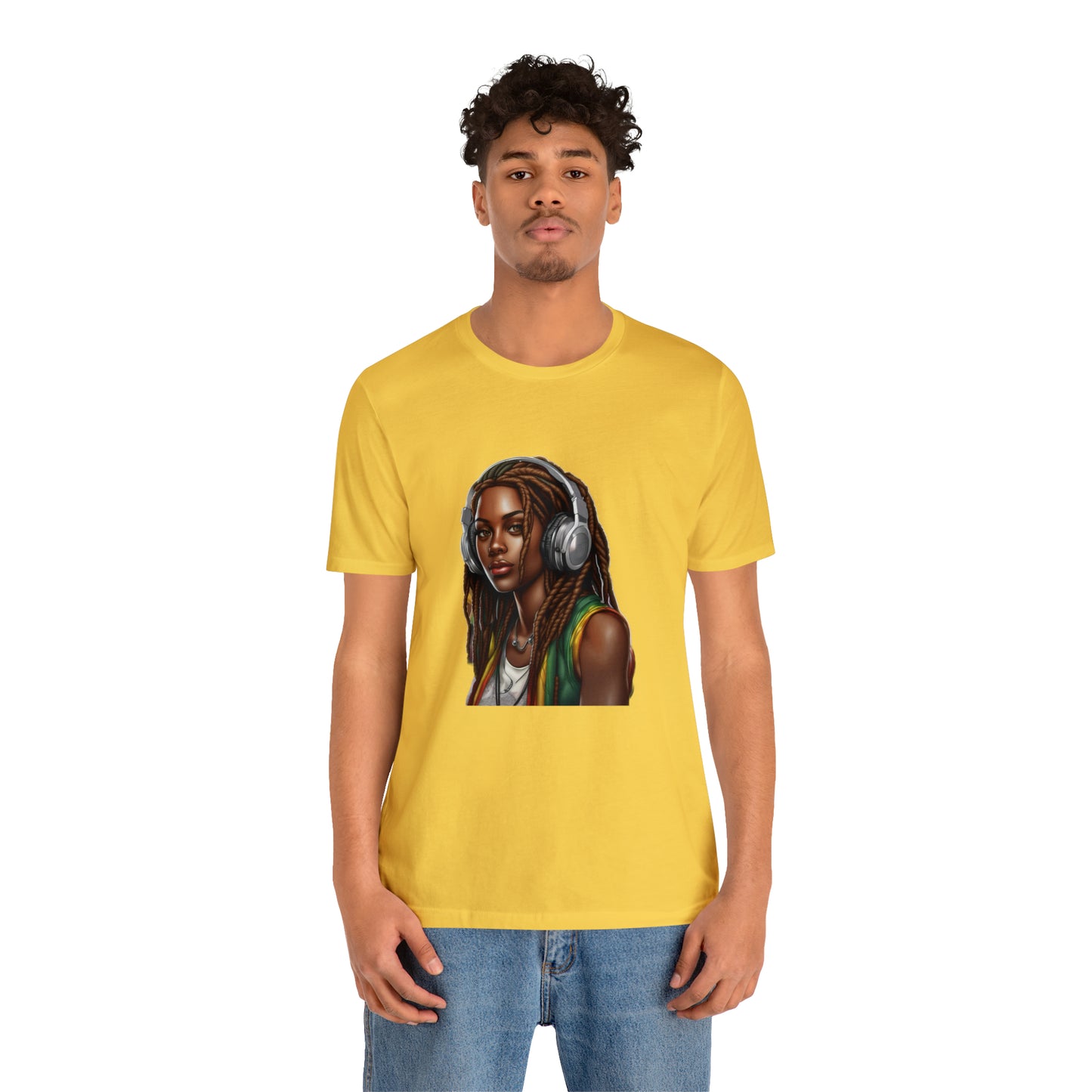 Unisex Jersey Short Sleeve Tee - Rasta Woman