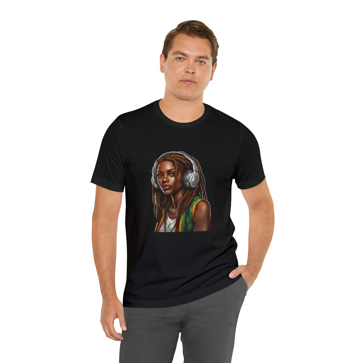 Unisex Jersey Short Sleeve Tee - Rasta Woman