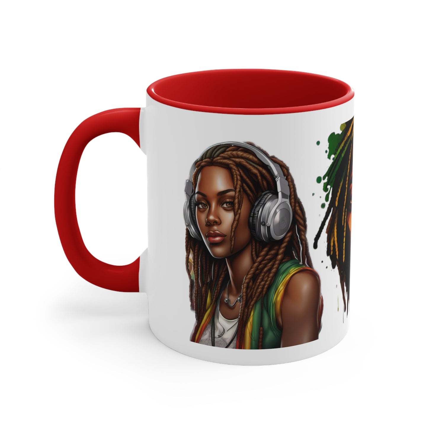 Accent Coffee Mug, 11oz - Rasta Man & Woman