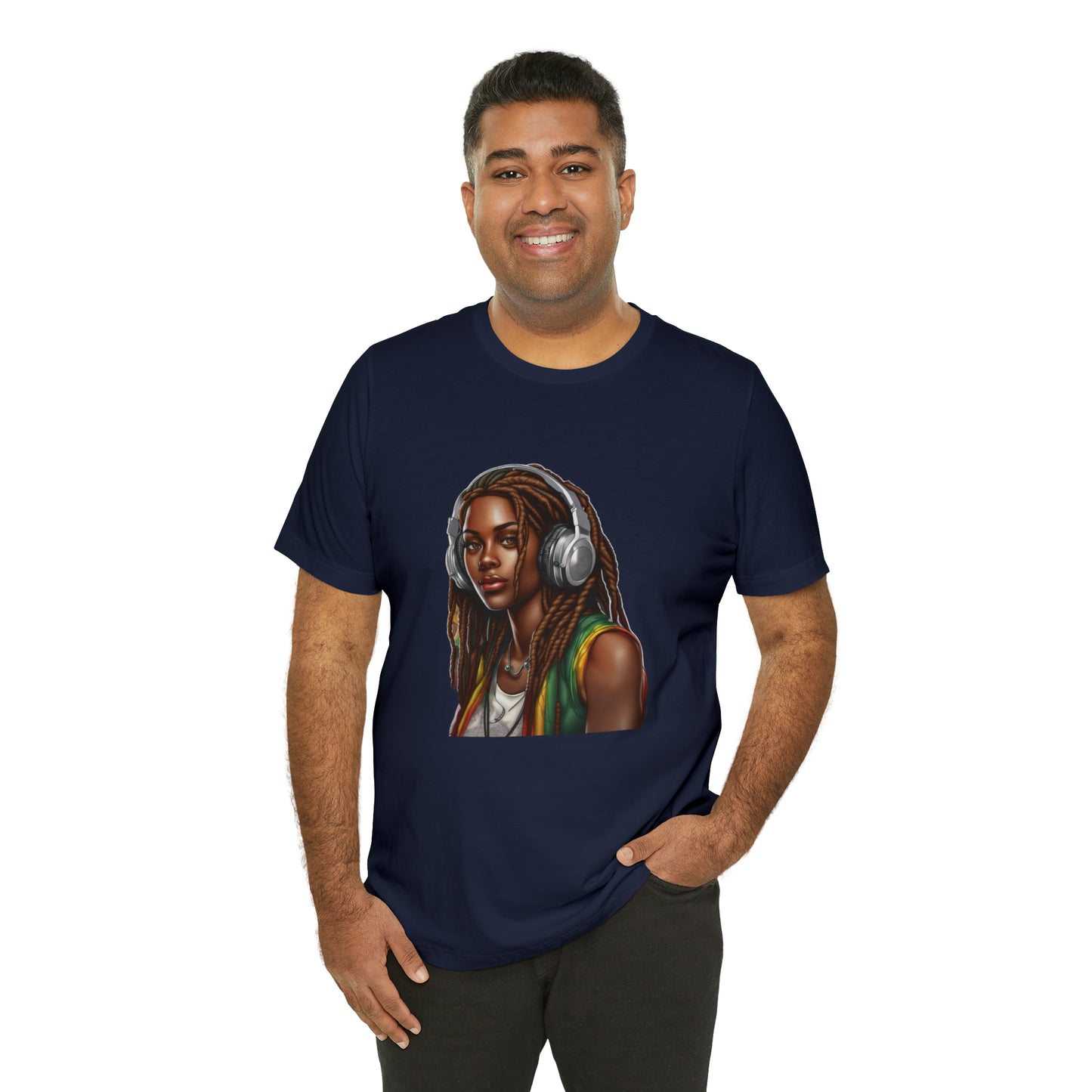 Unisex Jersey Short Sleeve Tee - Rasta Woman