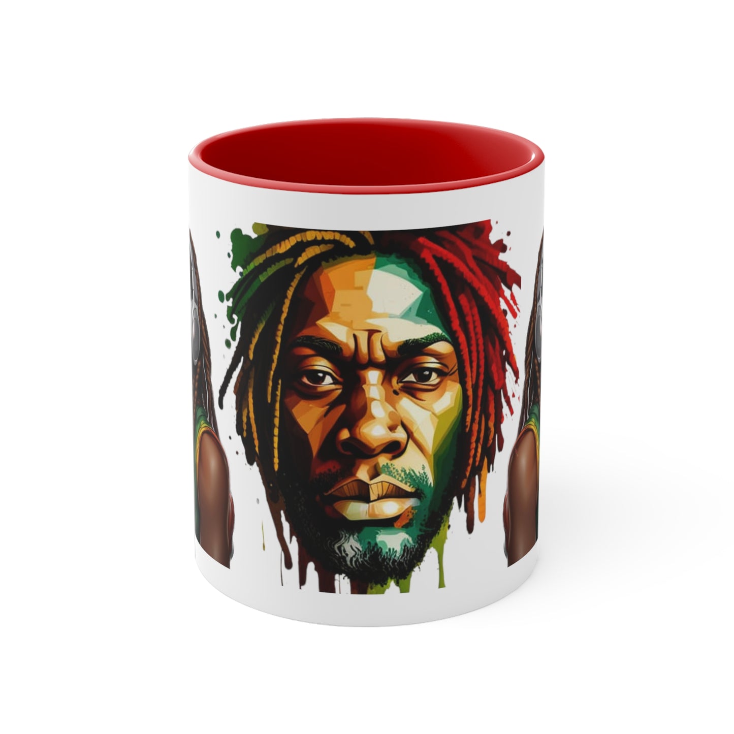 Accent Coffee Mug, 11oz - Rasta Man & Woman