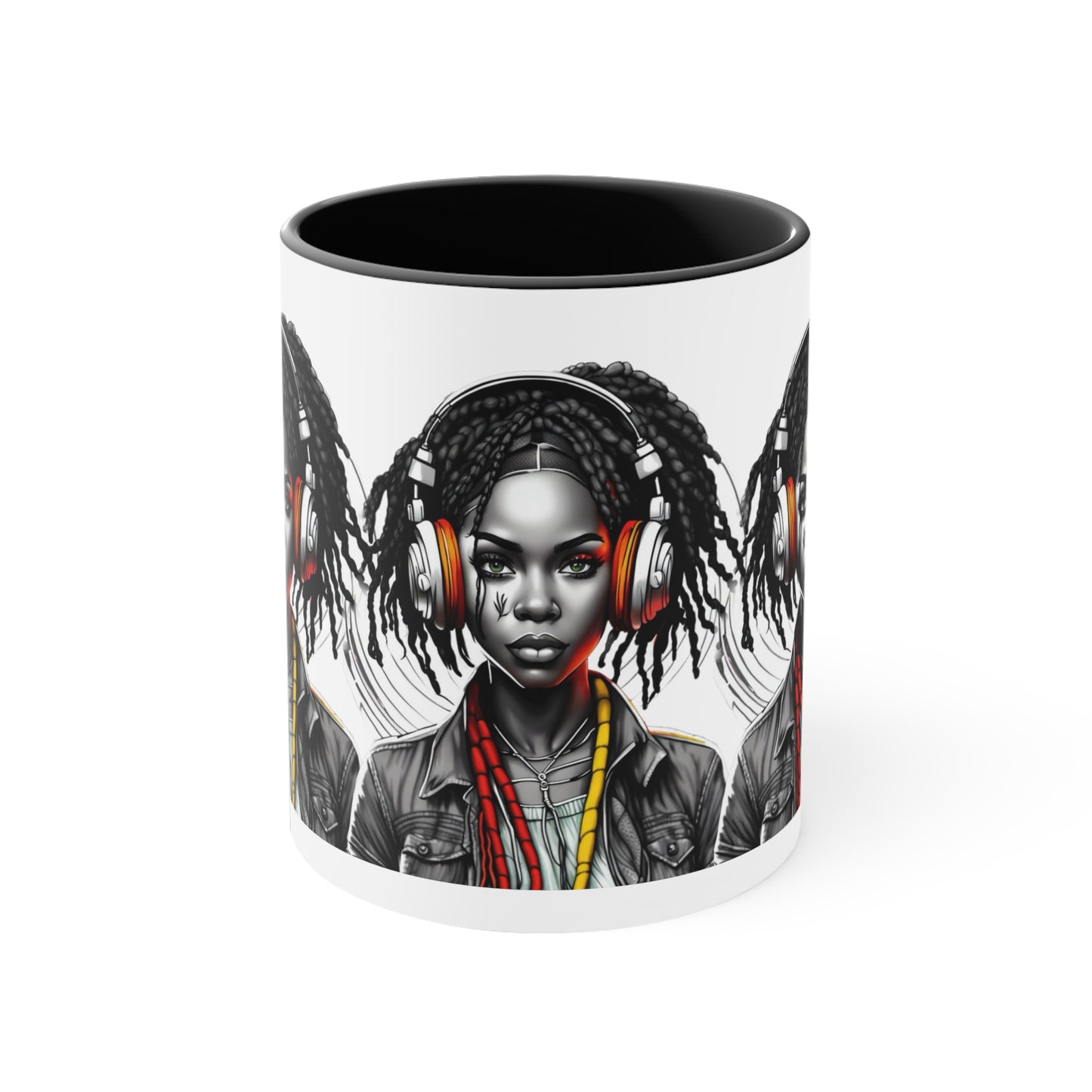 Accent Coffee Mug, 11oz - Young Rasta Girl