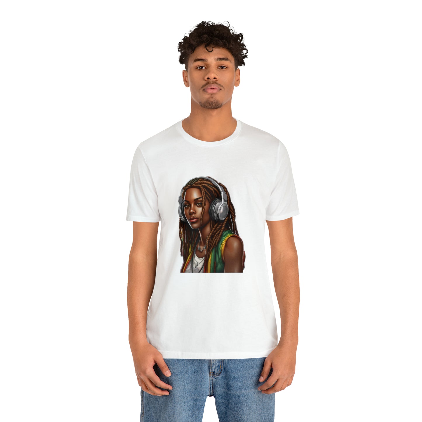 Unisex Jersey Short Sleeve Tee - Rasta Woman