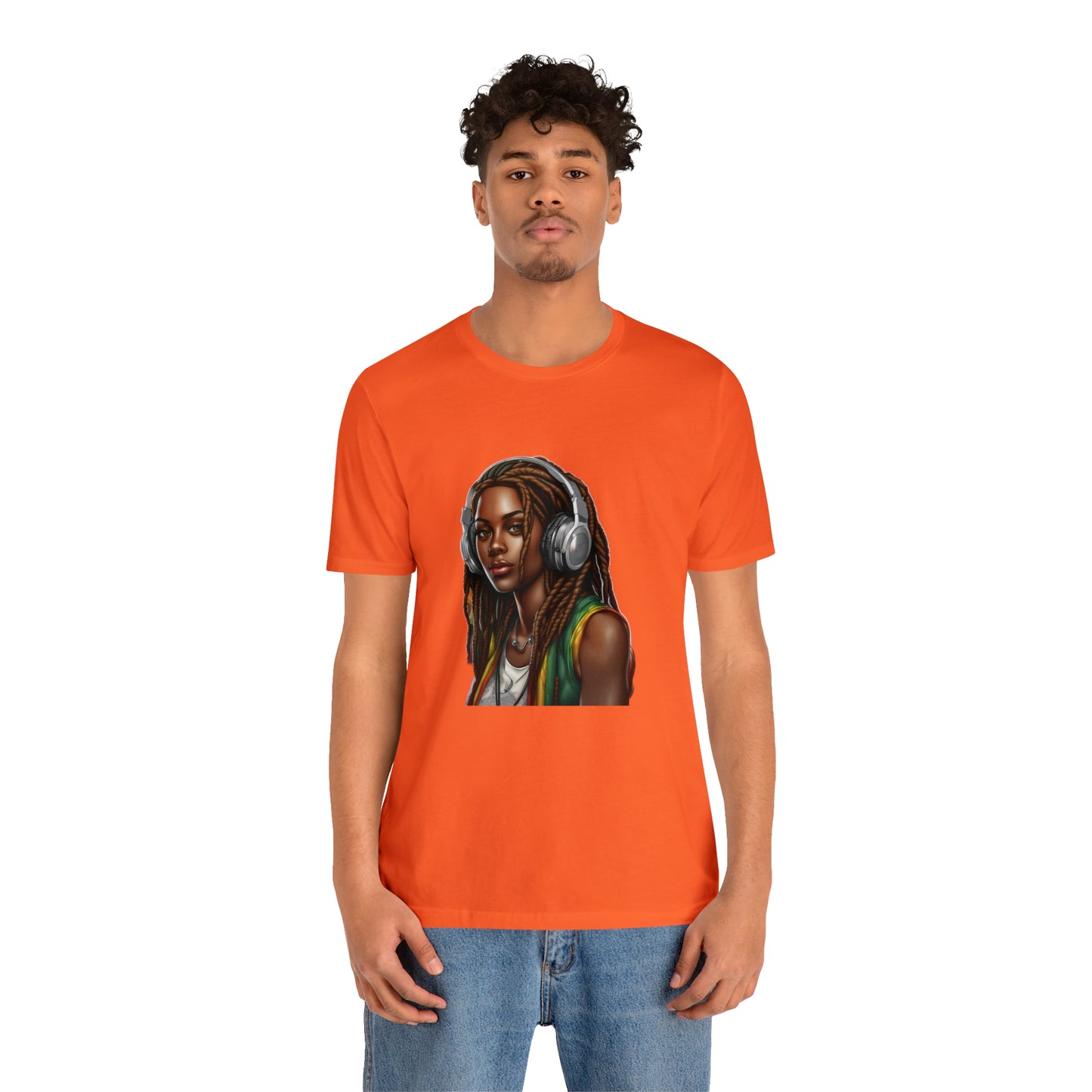 Unisex Jersey Short Sleeve Tee - Rasta Woman