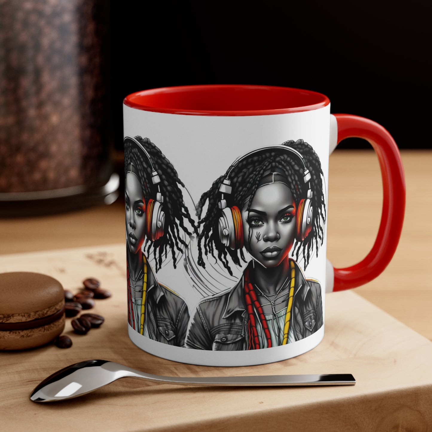 Accent Coffee Mug, 11oz - Young Rasta Girl