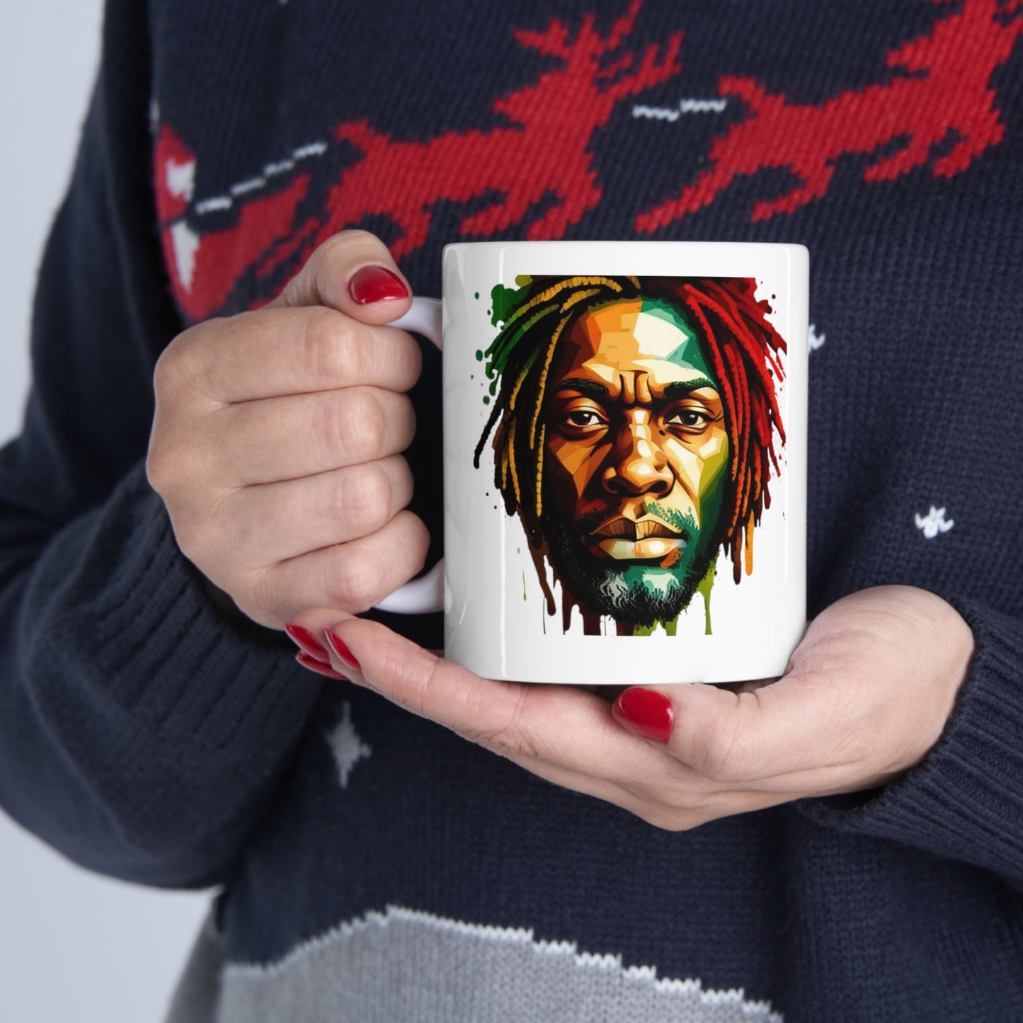 Ceramic Mug 11oz Rasta Man