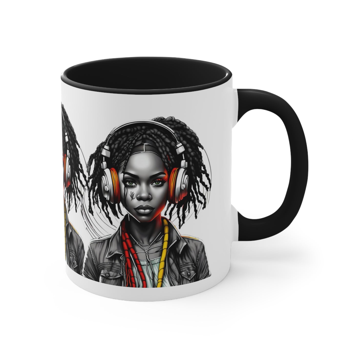 Accent Coffee Mug, 11oz - Young Rasta Girl