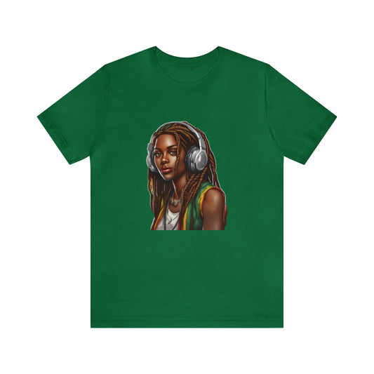 Unisex Jersey Short Sleeve Tee - Rasta Woman