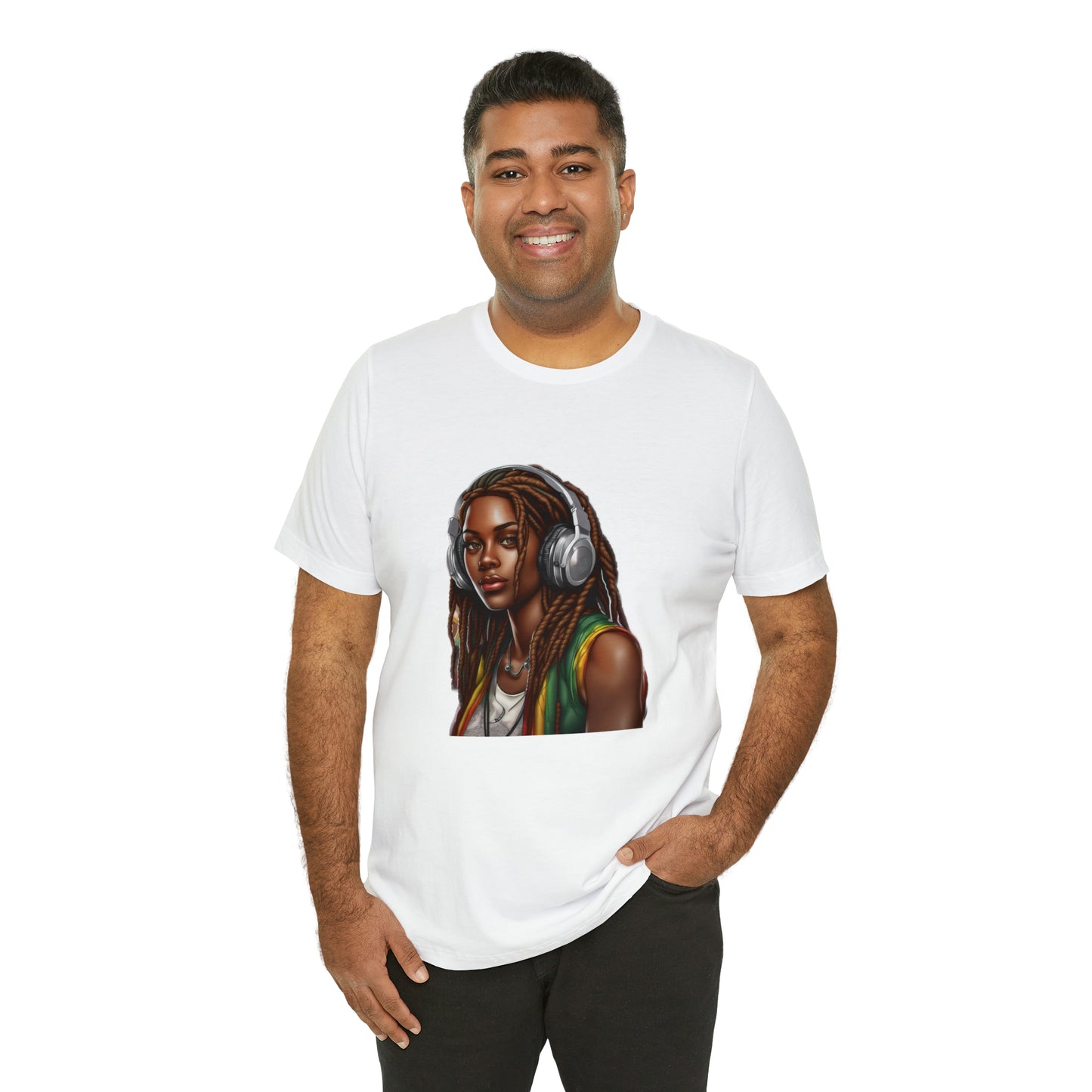 Unisex Jersey Short Sleeve Tee - Rasta Woman