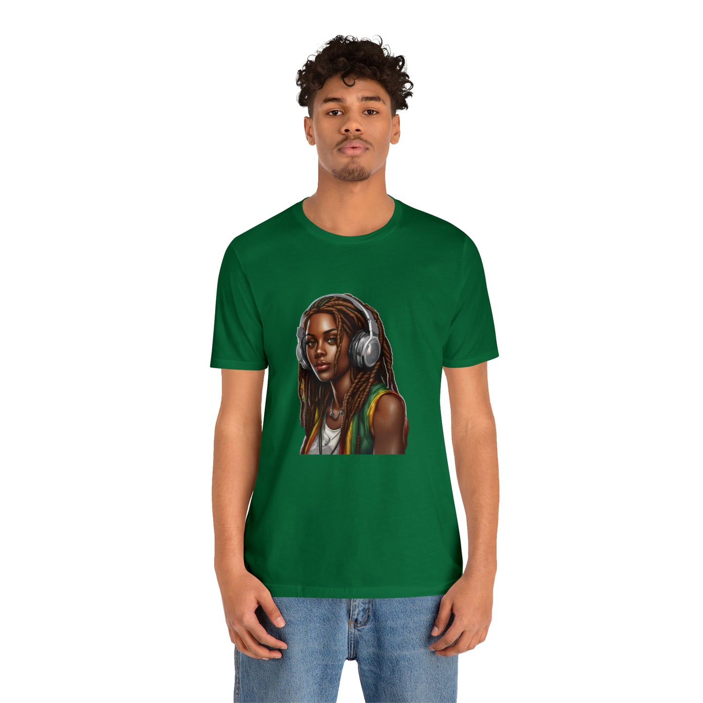 Unisex Jersey Short Sleeve Tee - Rasta Woman