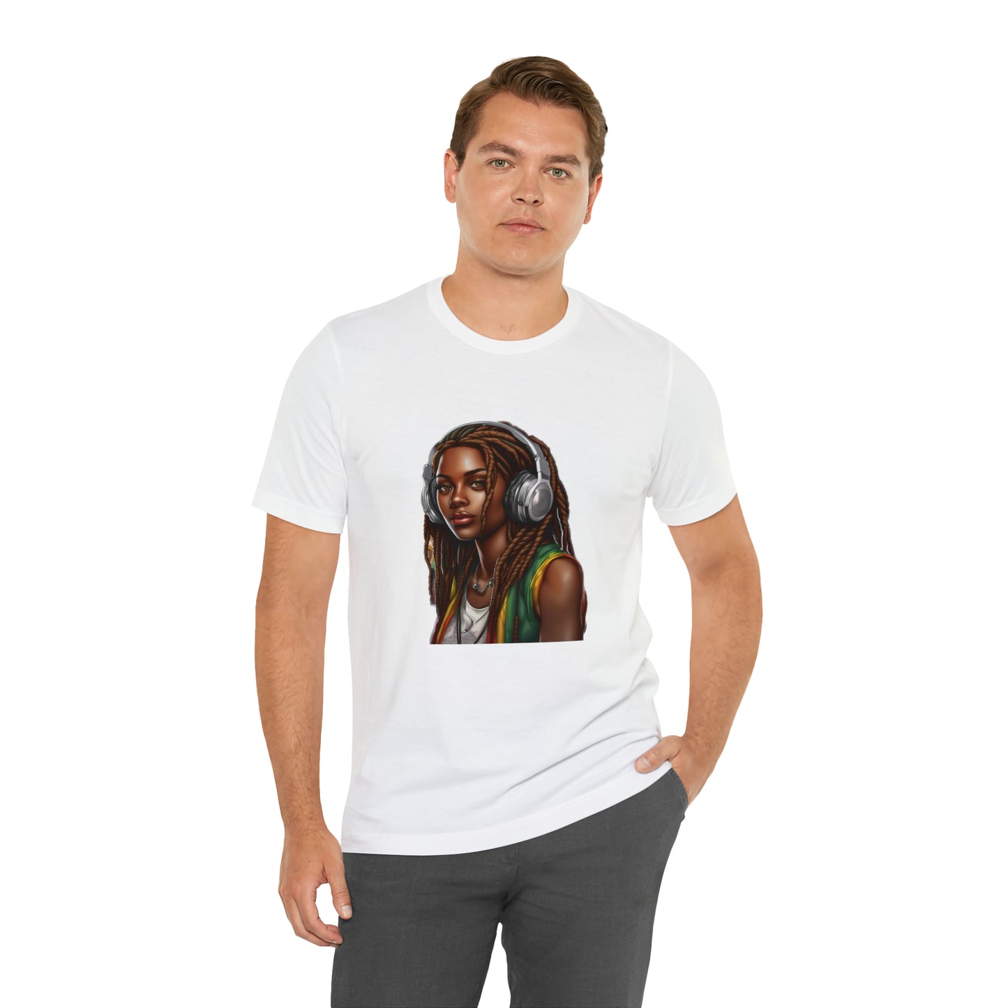 Unisex Jersey Short Sleeve Tee - Rasta Woman