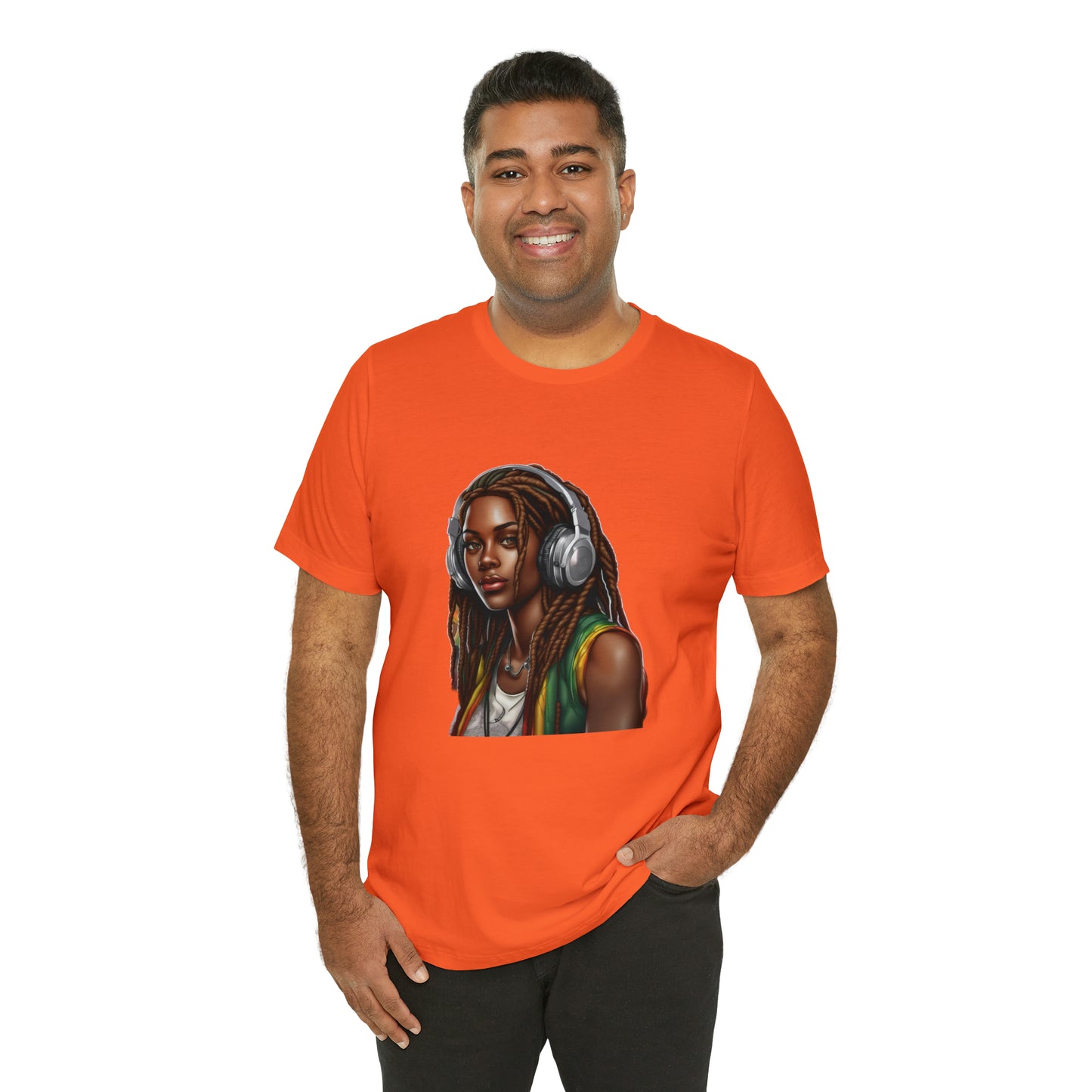 Unisex Jersey Short Sleeve Tee - Rasta Woman