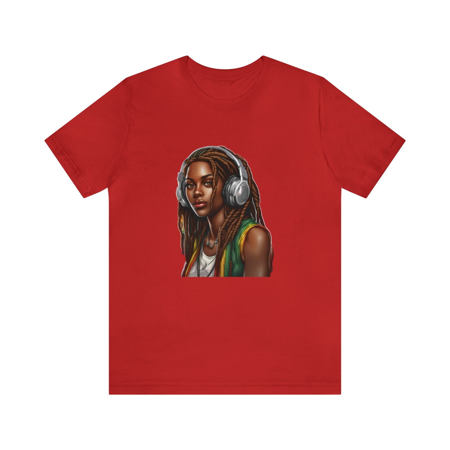 Unisex Jersey Short Sleeve Tee - Rasta Woman