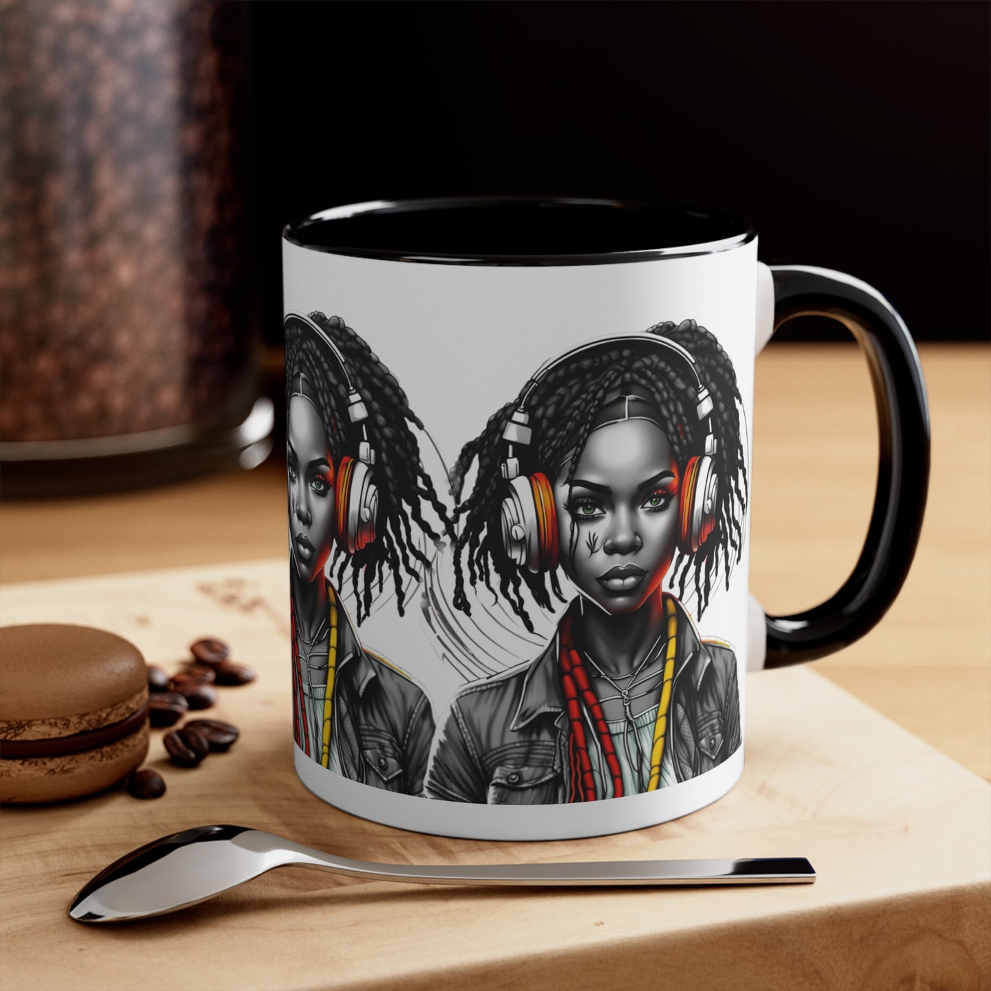 Accent Coffee Mug, 11oz - Young Rasta Girl