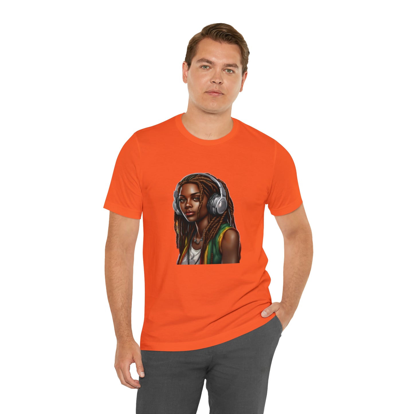 Unisex Jersey Short Sleeve Tee - Rasta Woman