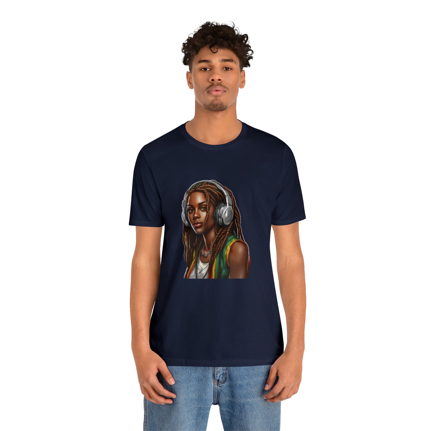 Unisex Jersey Short Sleeve Tee - Rasta Woman