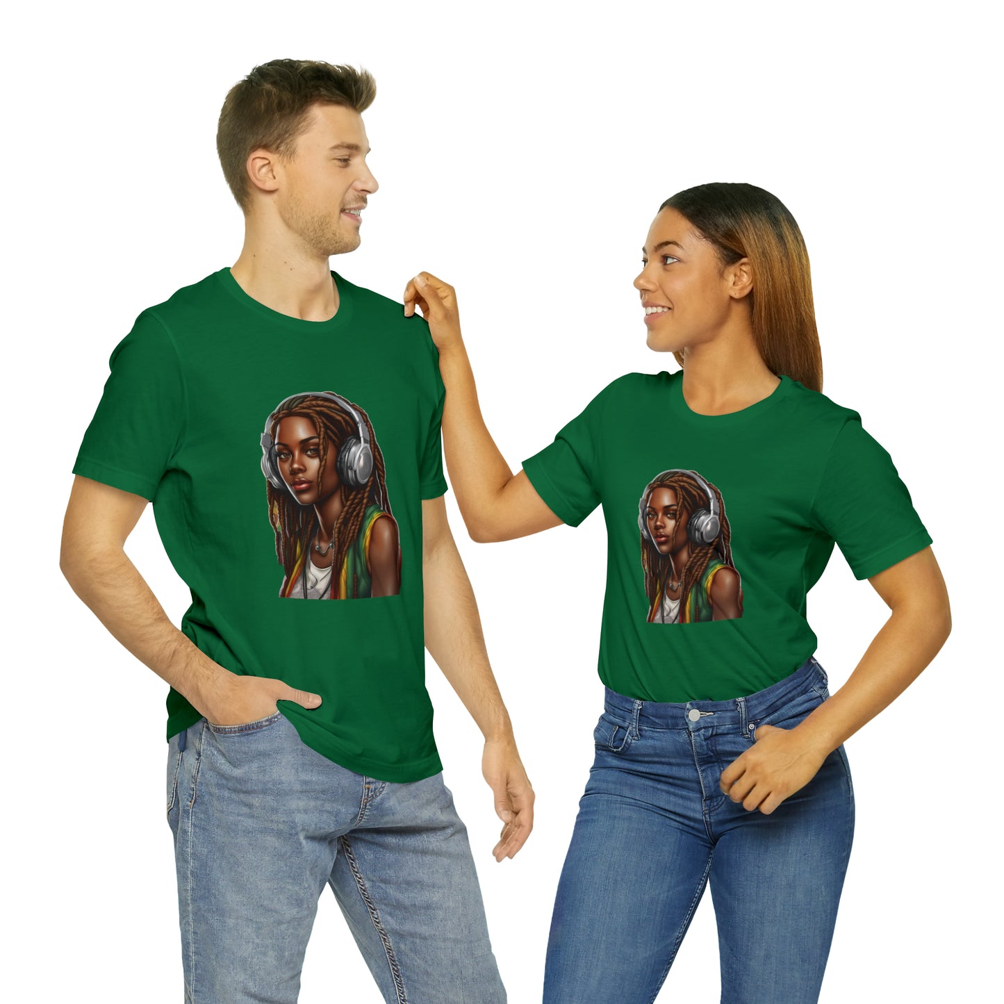 Unisex Jersey Short Sleeve Tee - Rasta Woman