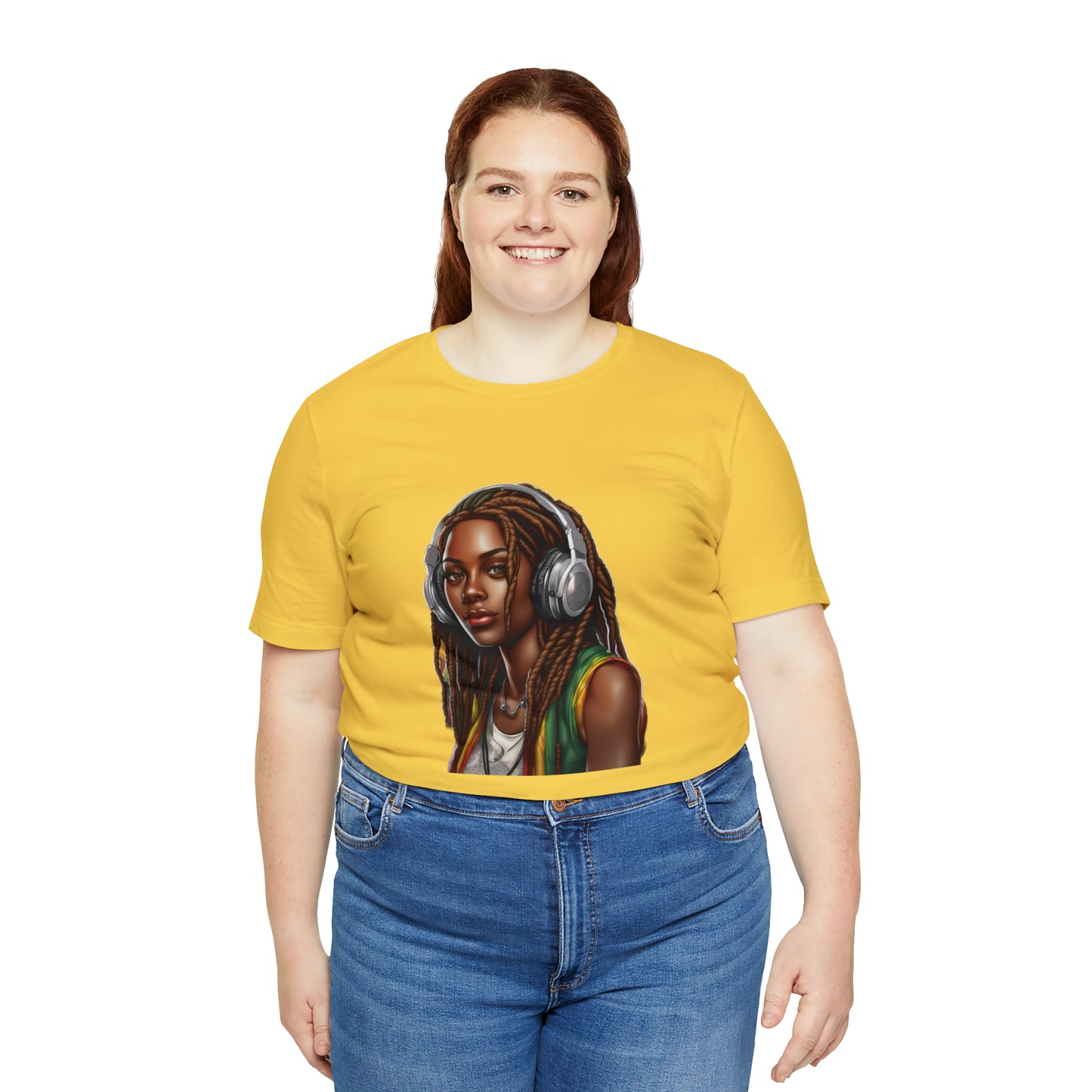 Unisex Jersey Short Sleeve Tee - Rasta Woman