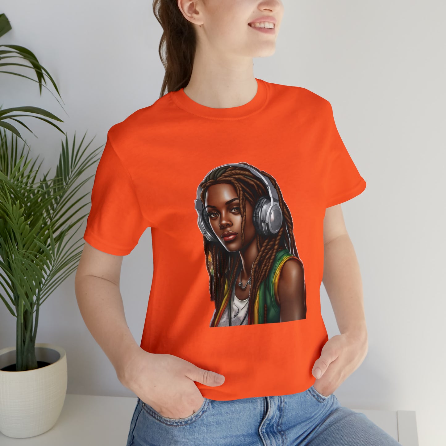 Unisex Jersey Short Sleeve Tee - Rasta Woman