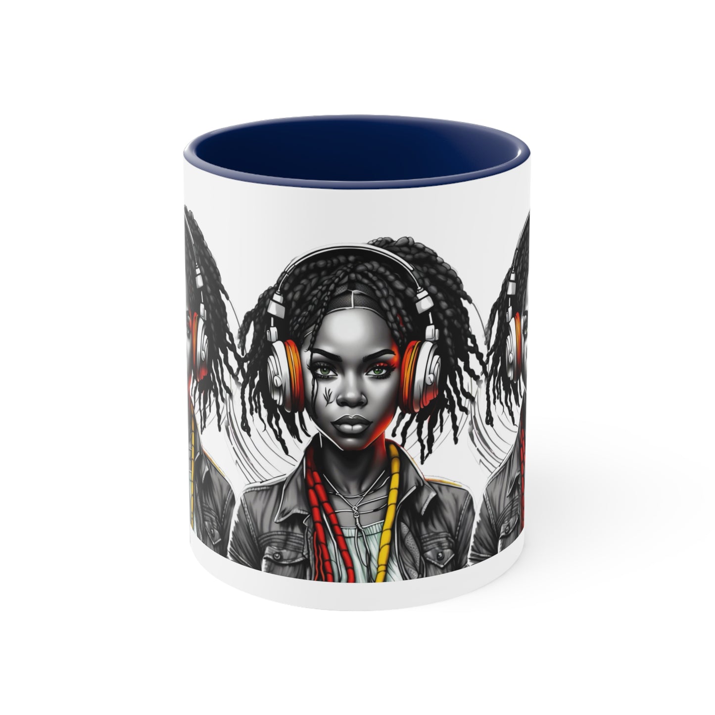 Accent Coffee Mug, 11oz - Young Rasta Girl