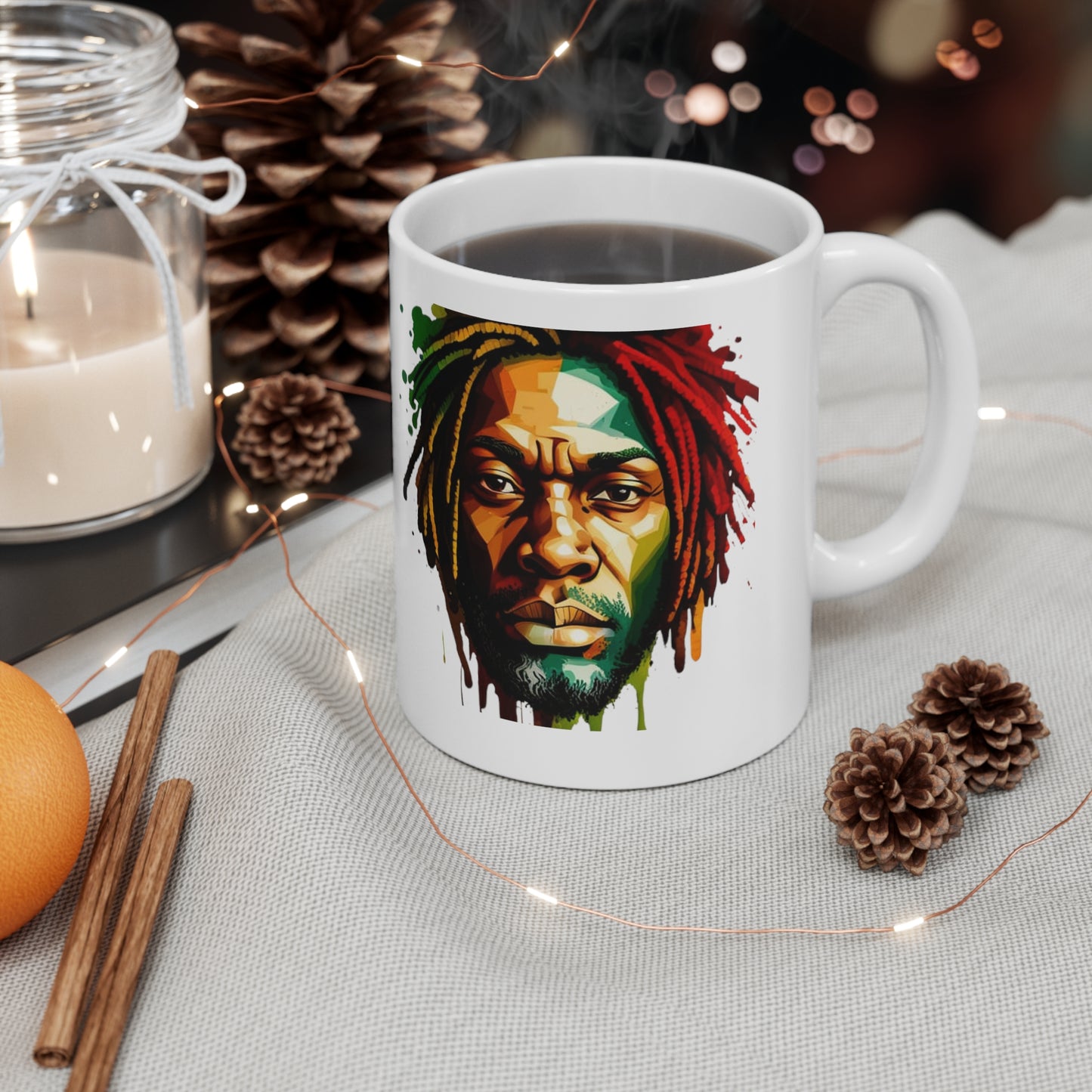 Ceramic Mug 11oz Rasta Man