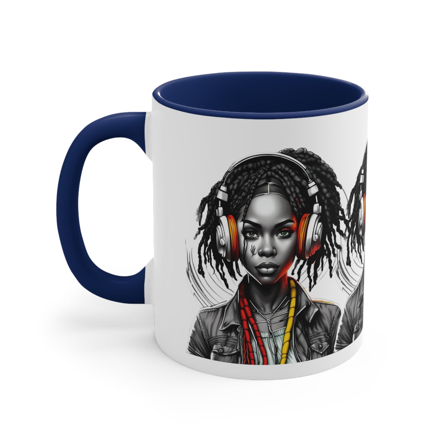 Accent Coffee Mug, 11oz - Young Rasta Girl