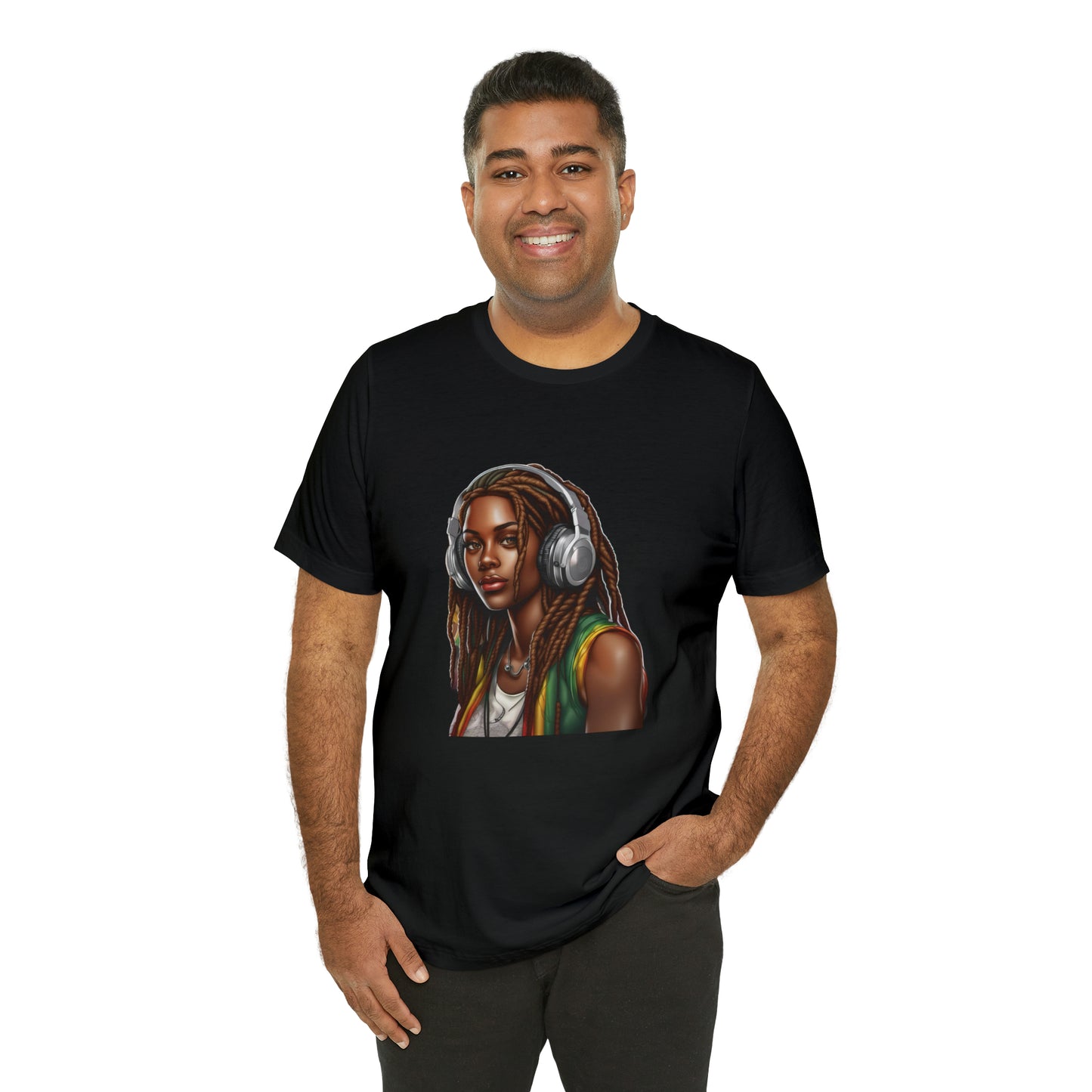 Unisex Jersey Short Sleeve Tee - Rasta Woman