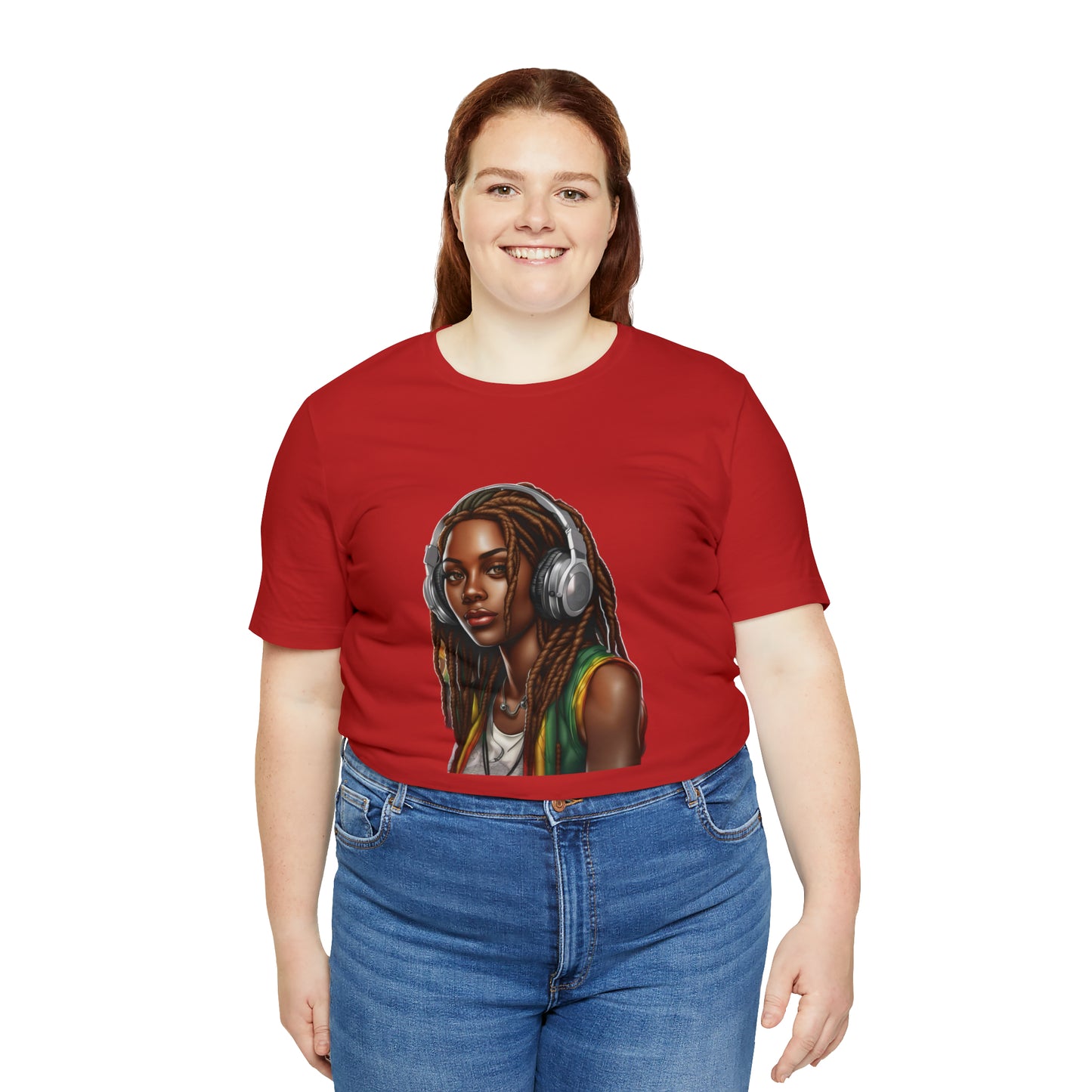 Unisex Jersey Short Sleeve Tee - Rasta Woman