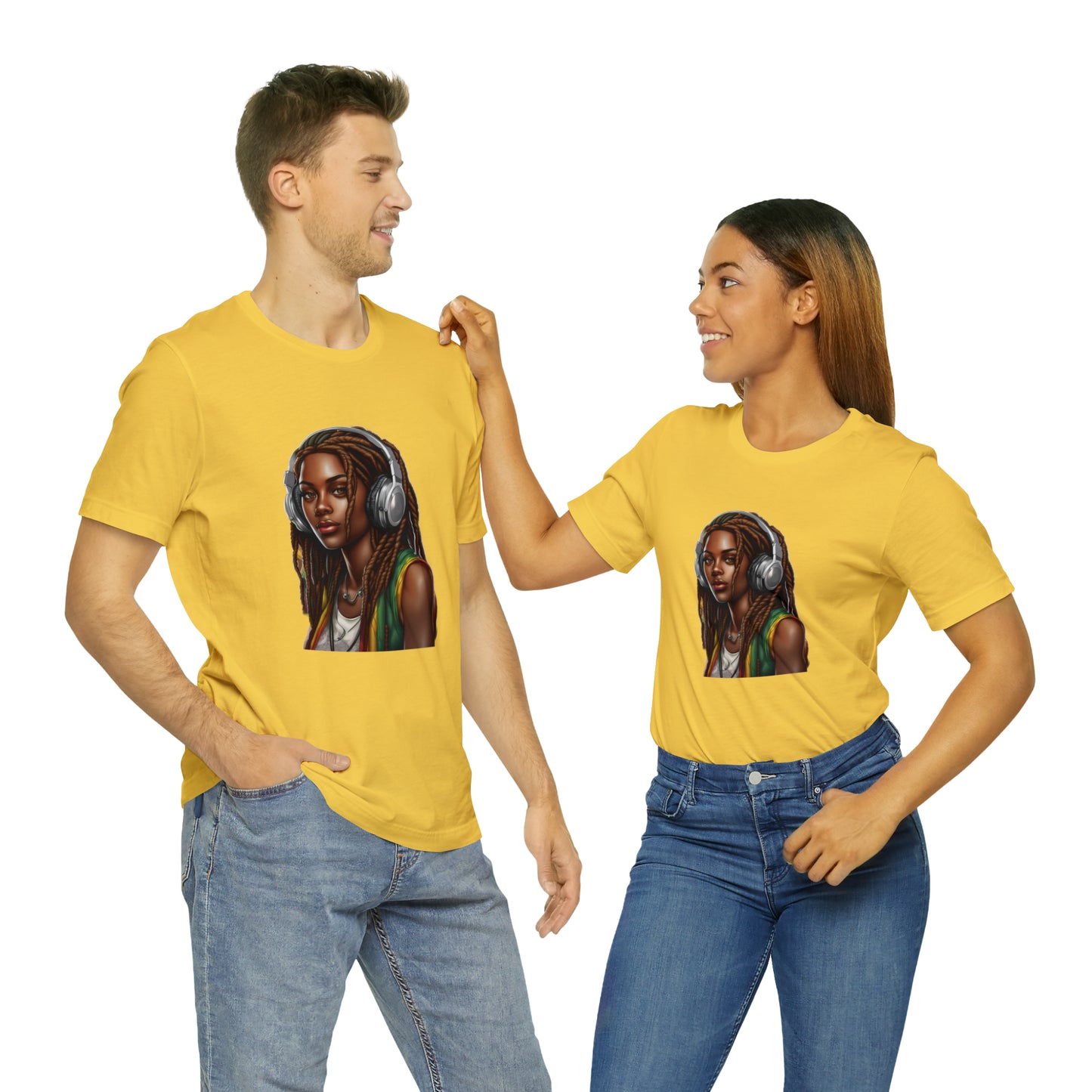 Unisex Jersey Short Sleeve Tee - Rasta Woman