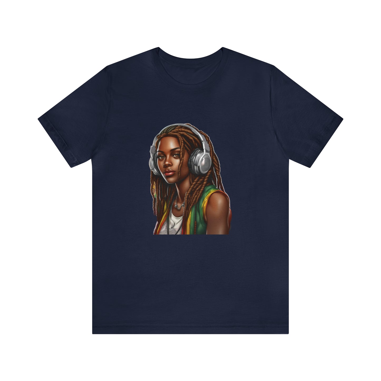 Unisex Jersey Short Sleeve Tee - Rasta Woman