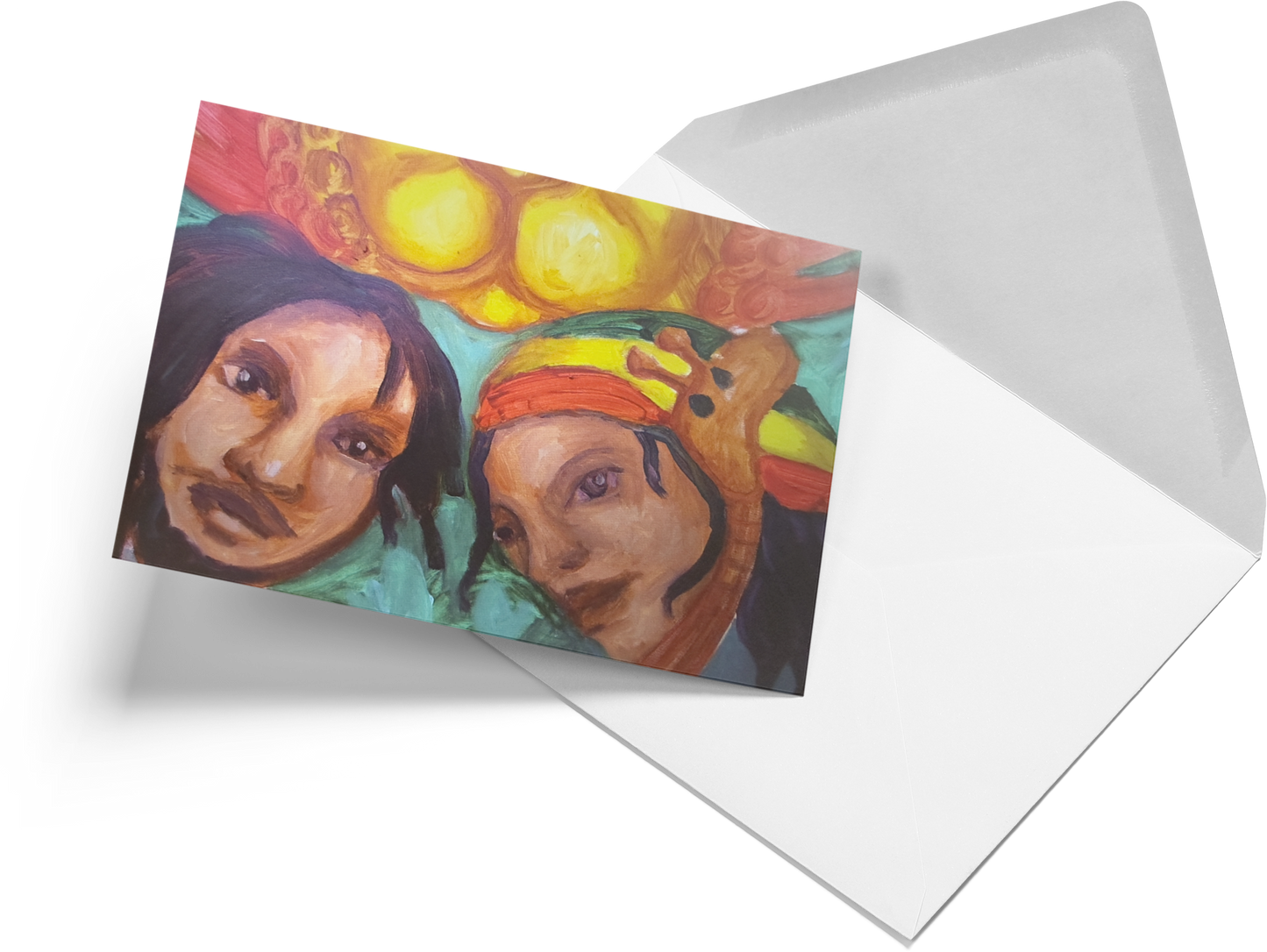 Blank Greeting Cards - The Lovers